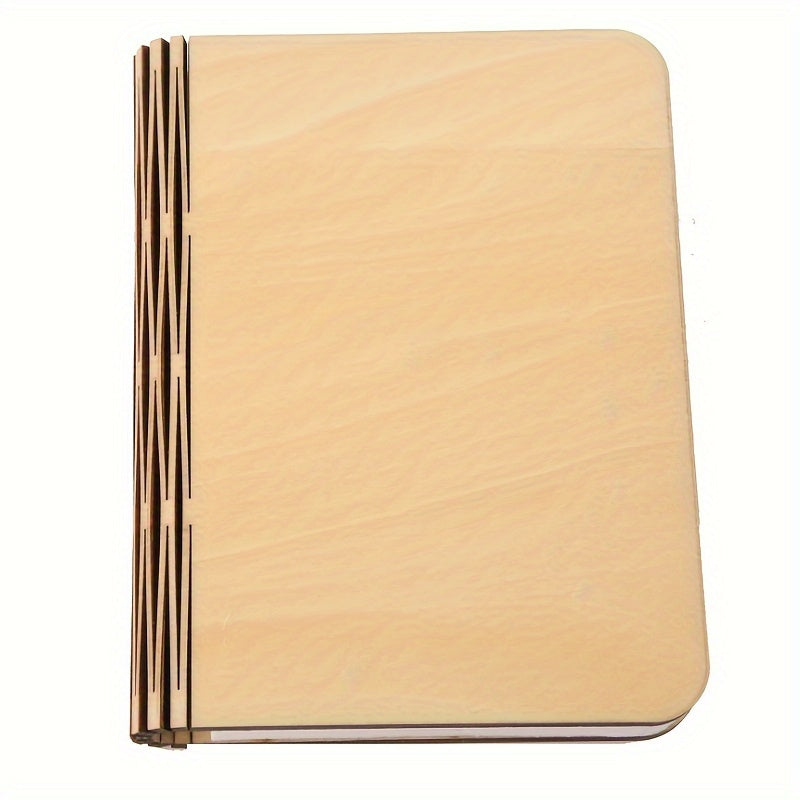 Five-color Wood Book Lamp Night Light Flip Book Lamp Bedroom Bedside Sleep .