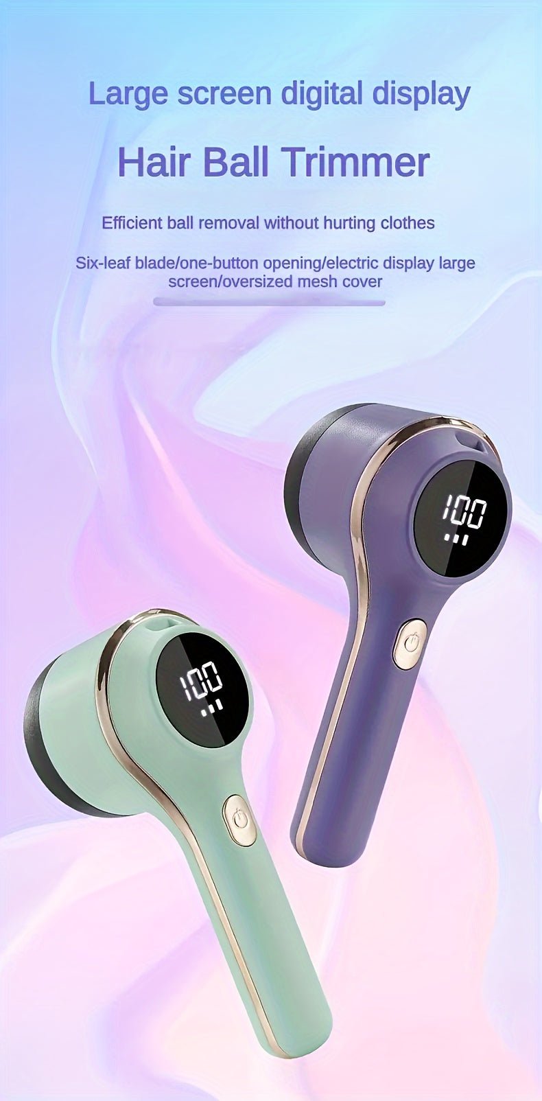 1set, Fabric Shaver, Electric Lint Remover, USB Rechargeable Sweater .