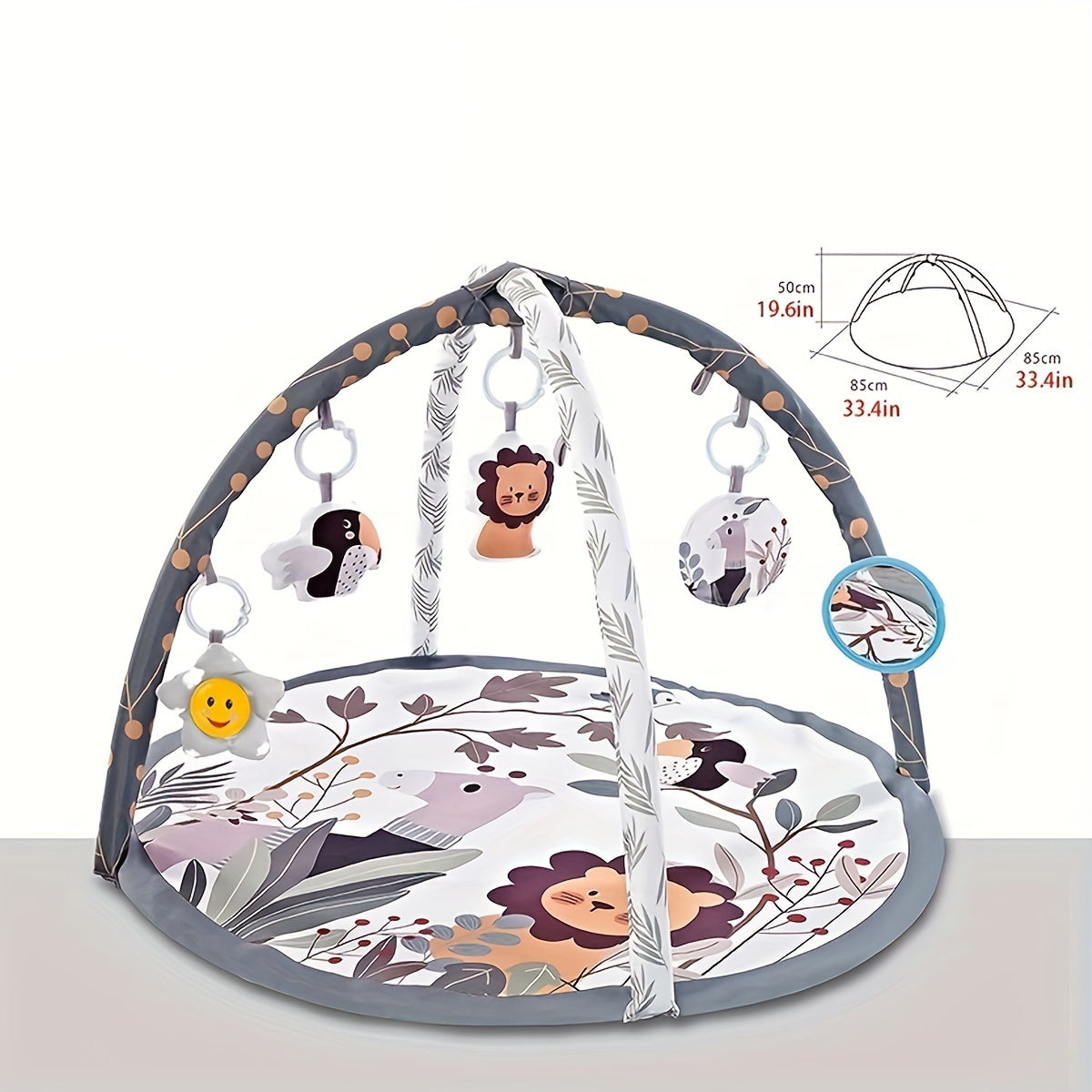Cartoon Baby Gym Play Mat With Music And Play Gym - Perfect For Cognitive Development, Stimulating Play, Exercise, And Learning Christmas, Halloween, Thanksgiving Day Gift Easter Gift