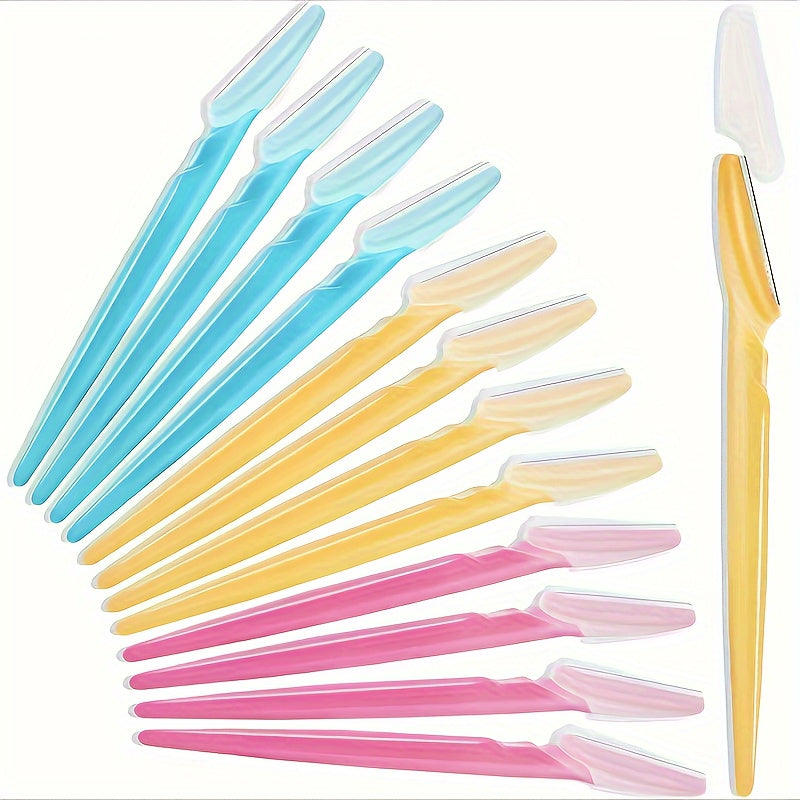 3/5/6/12/24pcs Eyebrow Razor Shaper Shavers, Facial Hair Remover Hair Trimmer Shaving Grooming Kit For Women And Men Face Hair Removers