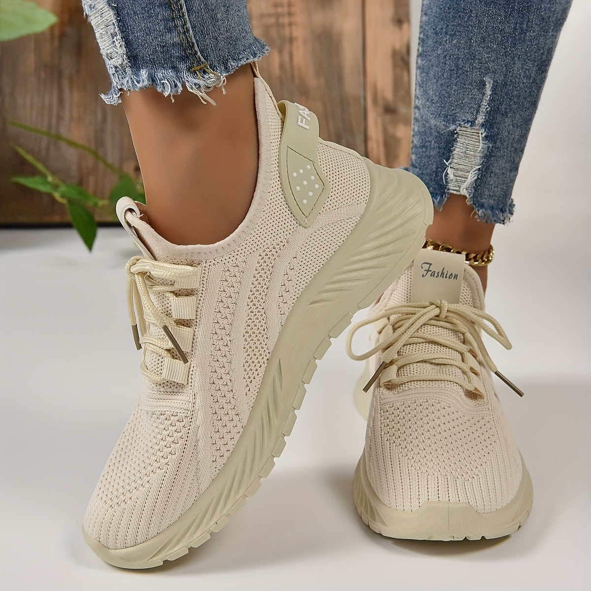 Women's Knitted Sports Shoes,