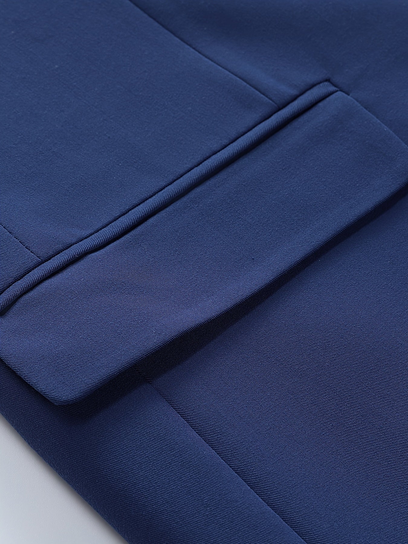 3-Piece Men's Solid Color Suit Set, Blazer Jacket + Vest + Pants,