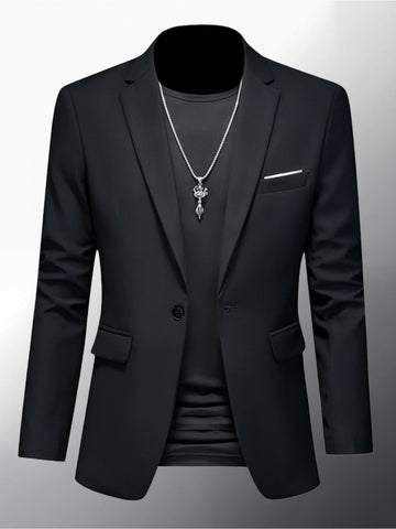 Men's Slim Fit Business Casual Blazer Jacket .