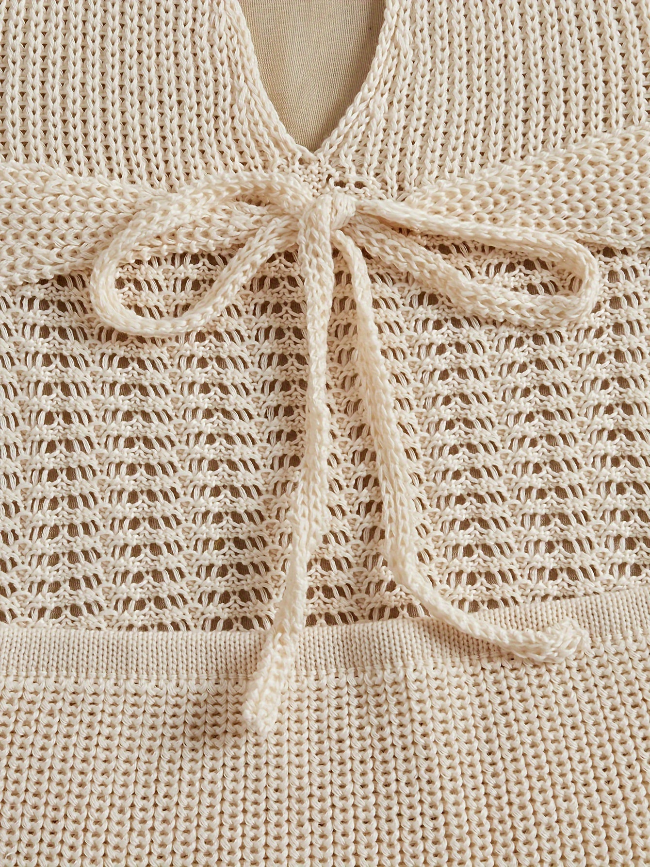 Stylish Vacay Knit Cover Up Dress - Rash Guard Shirts for Women with Halter Tie Neck and Backless Design, Swimwear and Beachwear Clothing for Summer Vacation