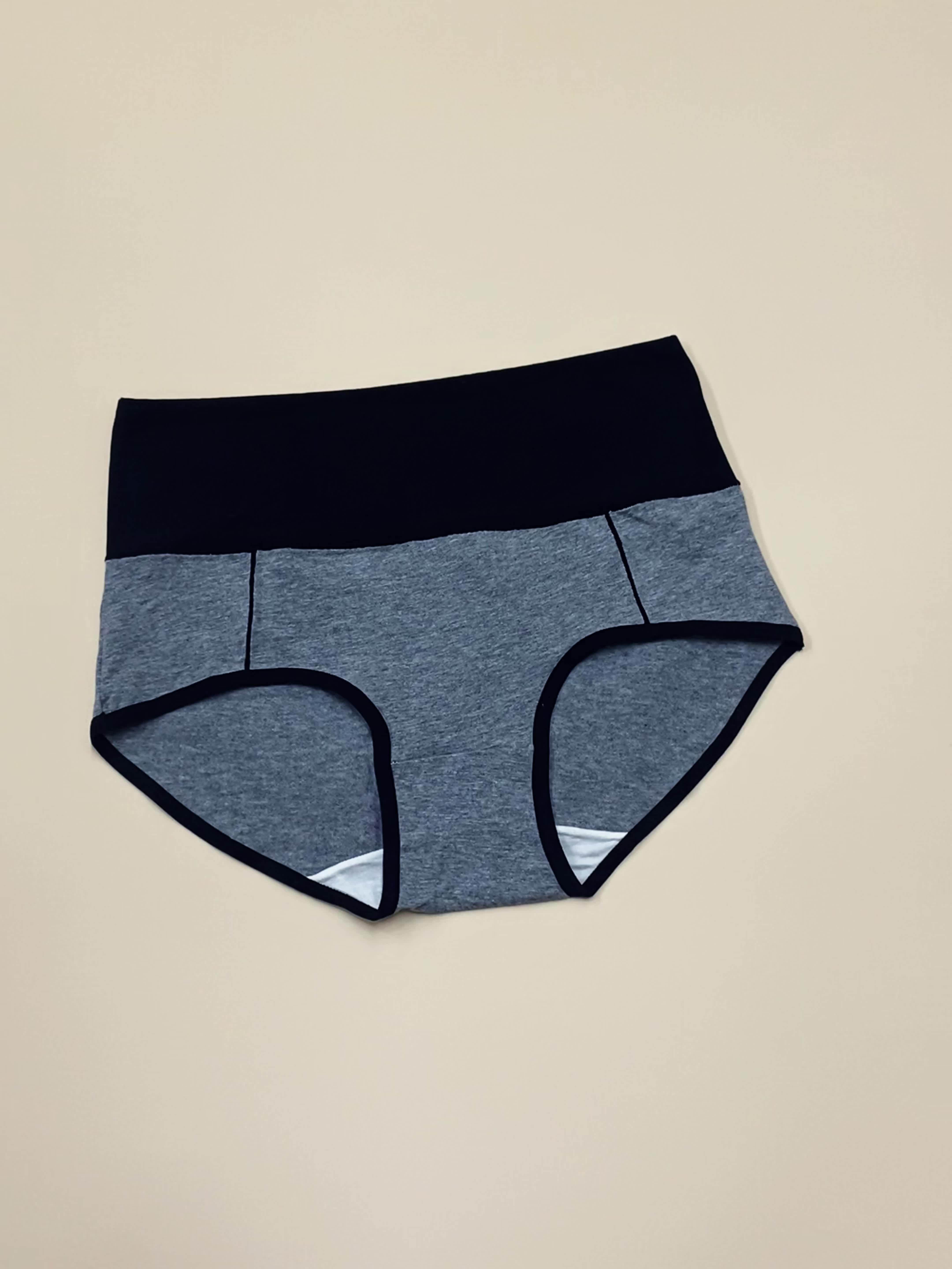 4-Pack Elegant High-Waist Cotton Panties for Women, /MH