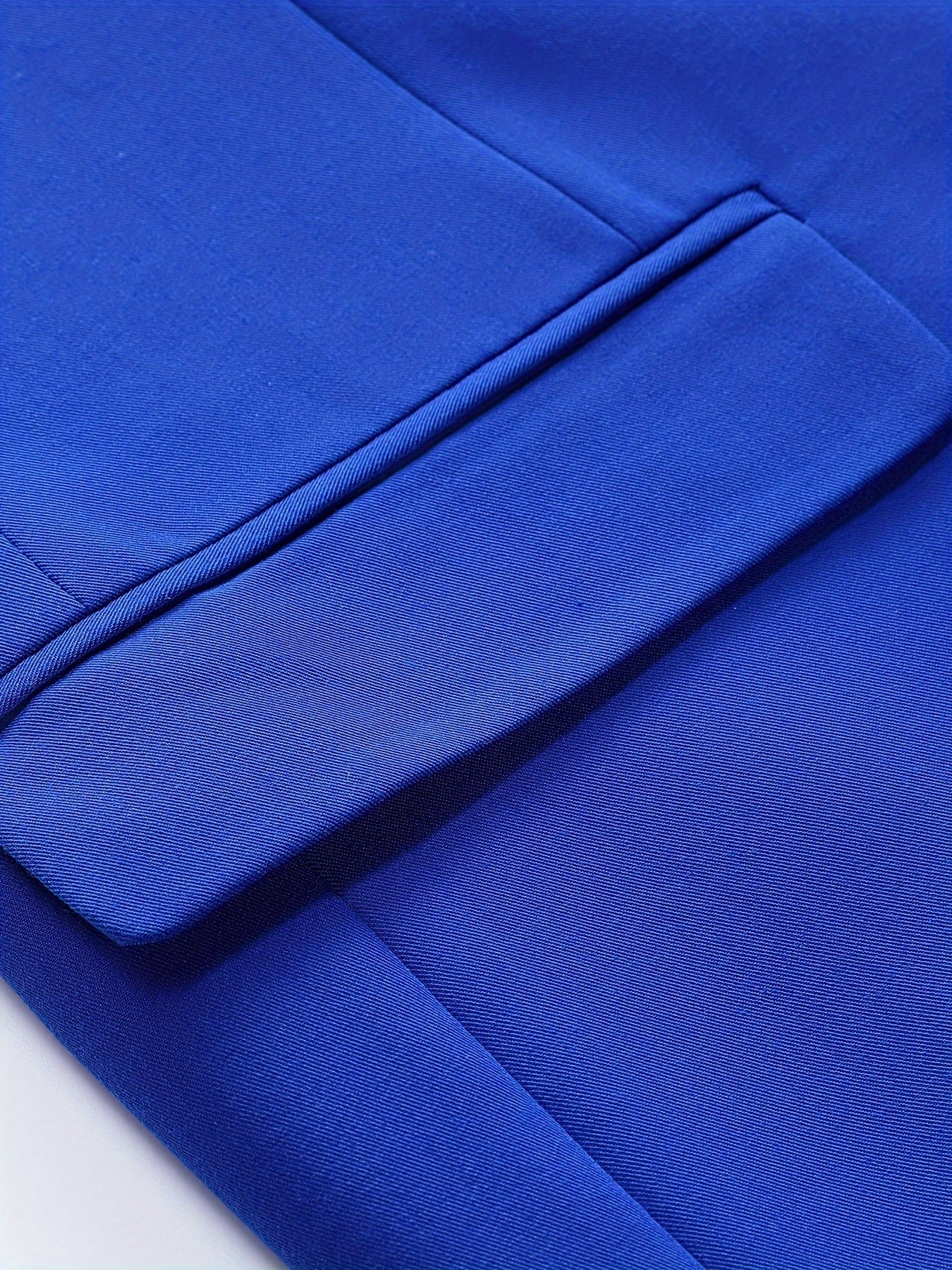 3-Piece Men's Solid Color Suit Set, Blazer Jacket + Vest + Pants,