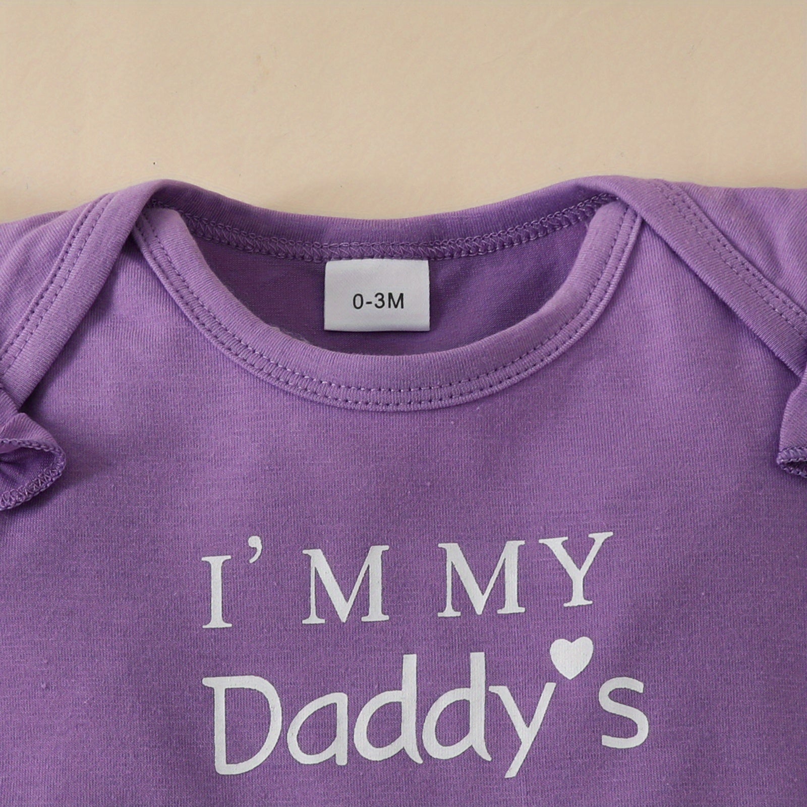 3pcs Short Sleeve & Shorts Set for Newborns - "I'm Daddy's Girl"