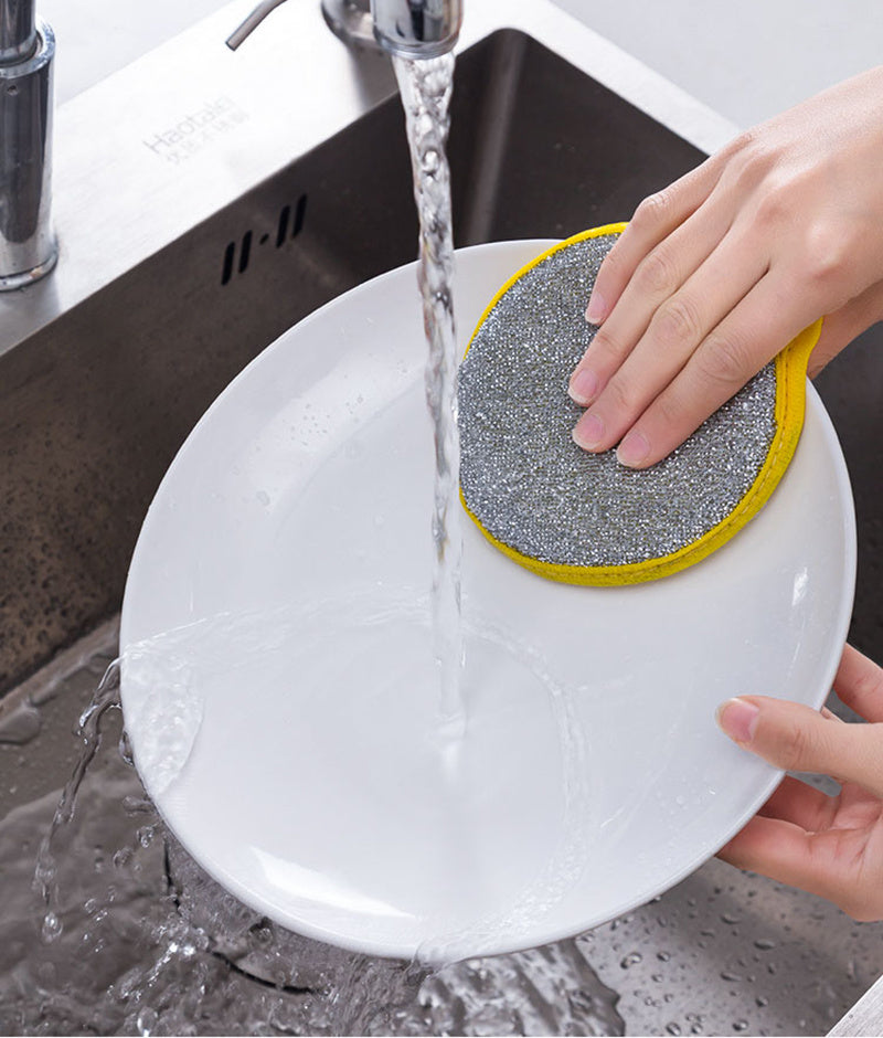 5/10pcs, Double Side Dishwashing Sponge Pan Pot Dish Wash.