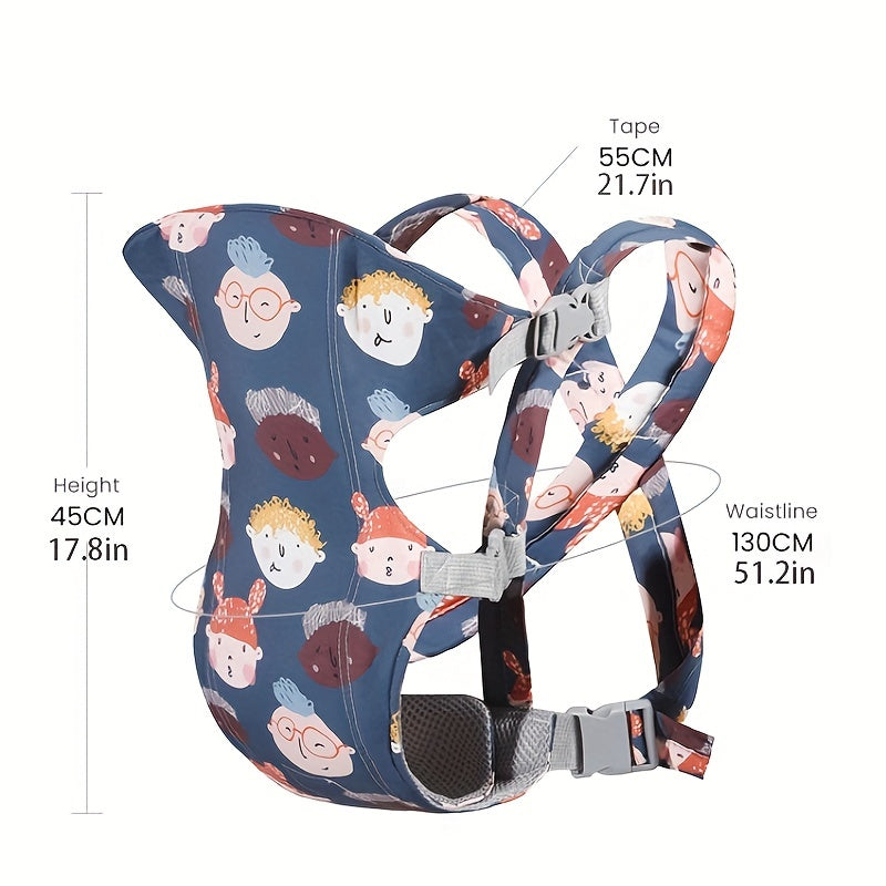 Cartoon Baby Carrier 0-48 Month Ergonomic Infant Kid Baby Hip-seat Sling Front Facing Baby Wrap Carrier For Baby Accessories, Christmas Halloween Thanksgiving Day Gift