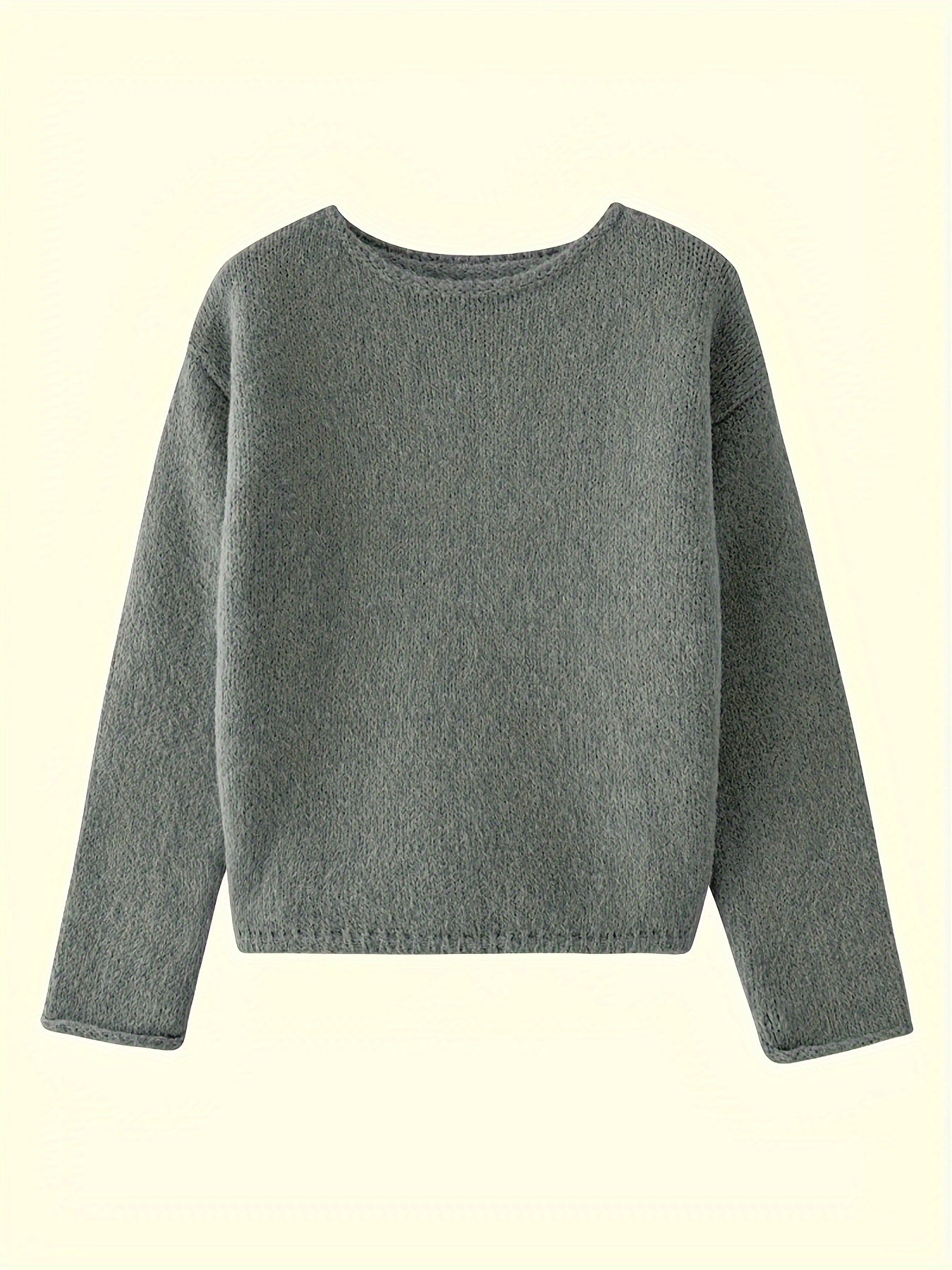 Luxurious Red Fleece Boat Neck Sweater for Women .