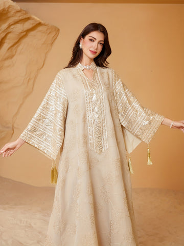 Women's Middle Eastern Jalabiya Abaya Dress ./MH