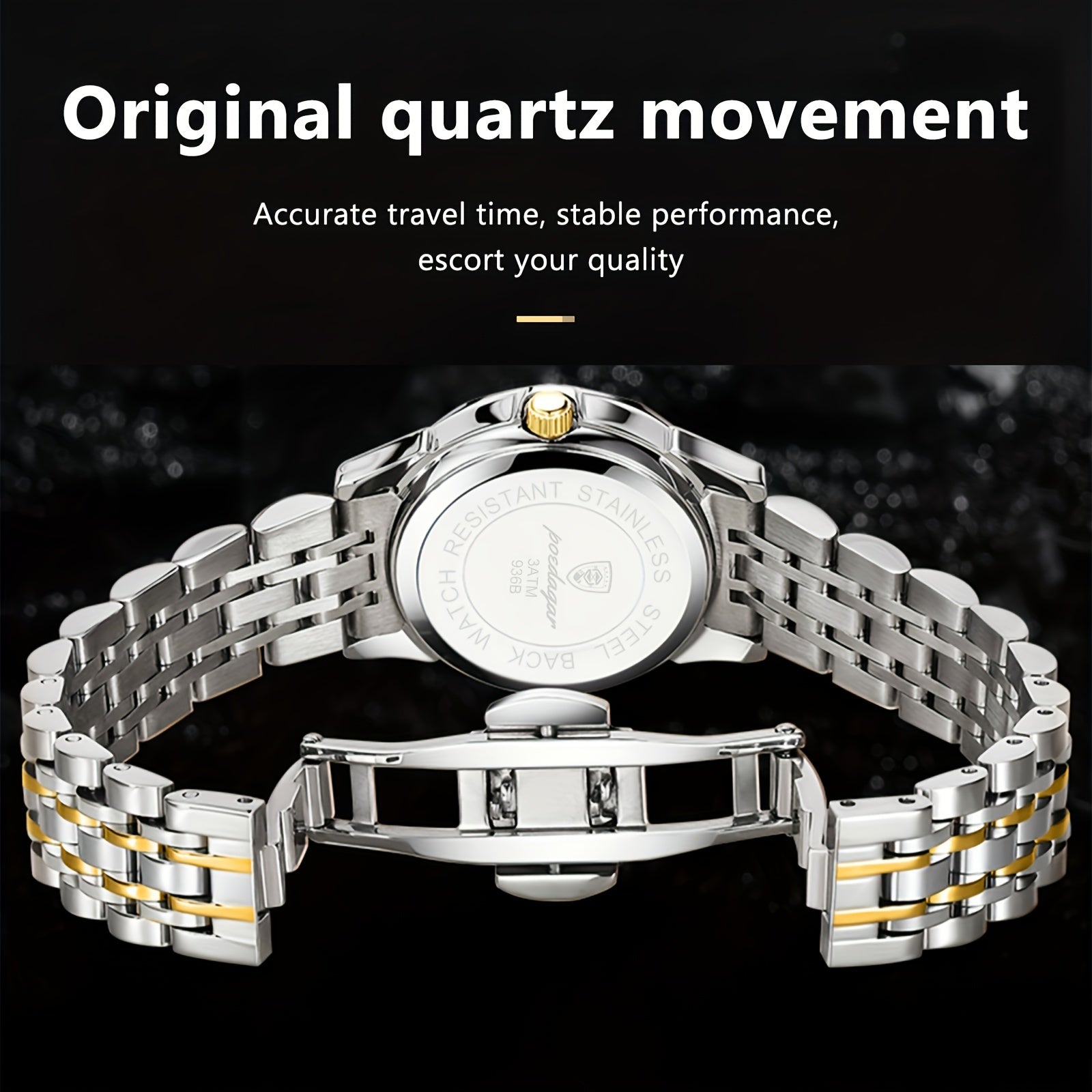 POEDAGAR Men'S Luxury Sport Watch - IPX8, Luminous Quartz Movement,
