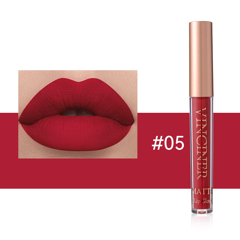 12 colors Matte Velvet Lip Glaze - Long Lasting, Waterproof, Non-Sticky.