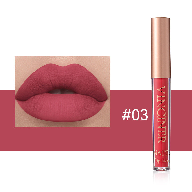12 colors Matte Velvet Lip Glaze - Long Lasting, Waterproof, Non-Sticky.