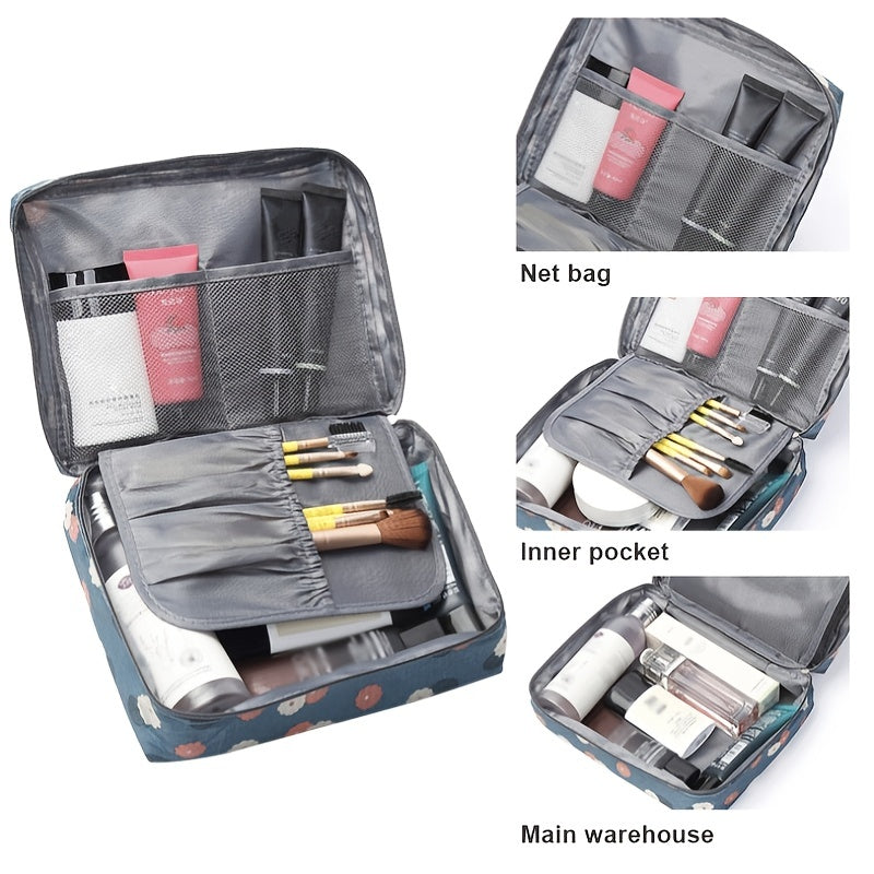 Waterproof Toiletry Bag for Women - Travel Makeup Case and Cosmetic Organizer with Wash Bag for Toiletries and Travel Accessories