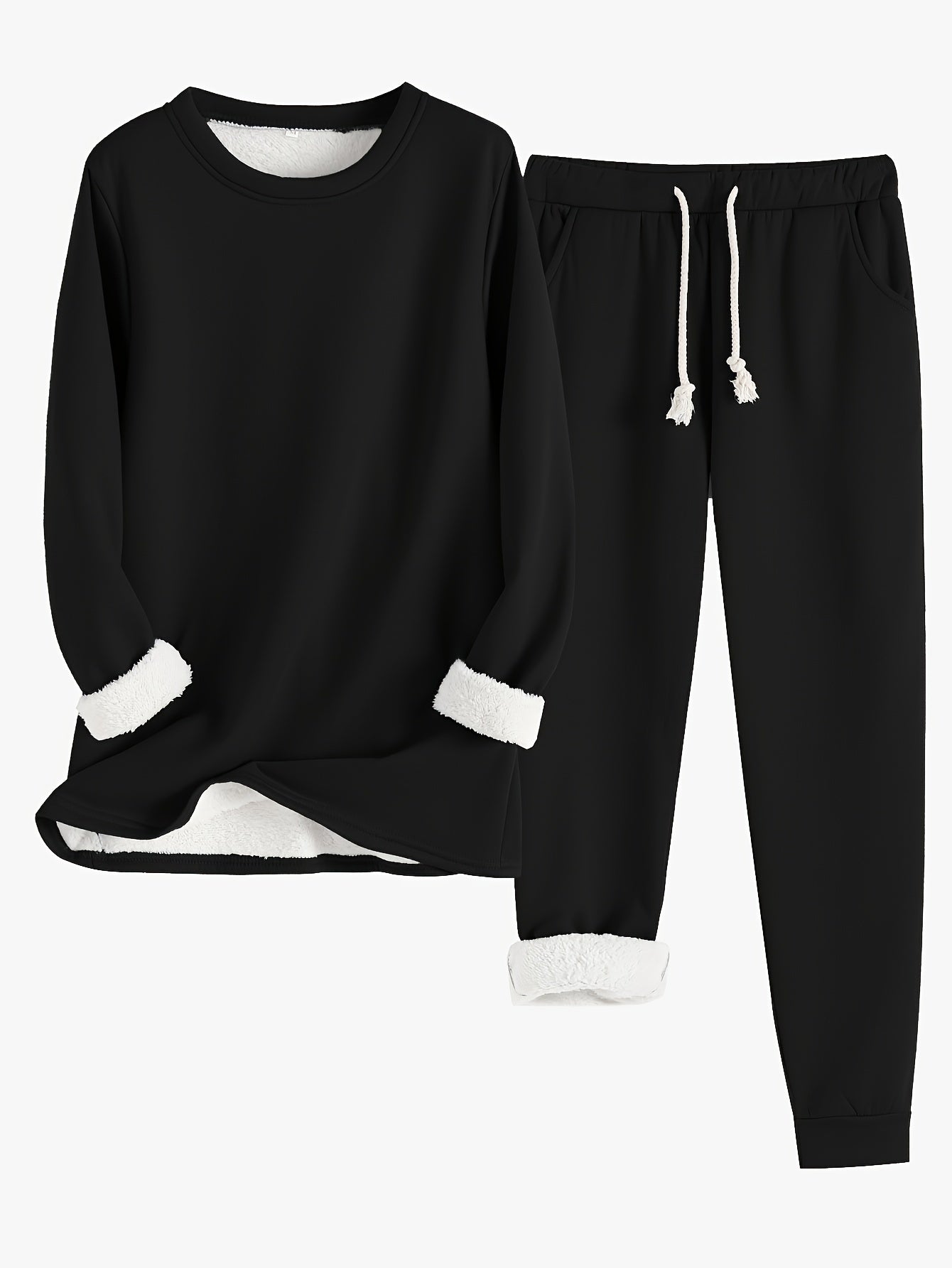 Cozy Fleece-Lined Women's Clothing Set