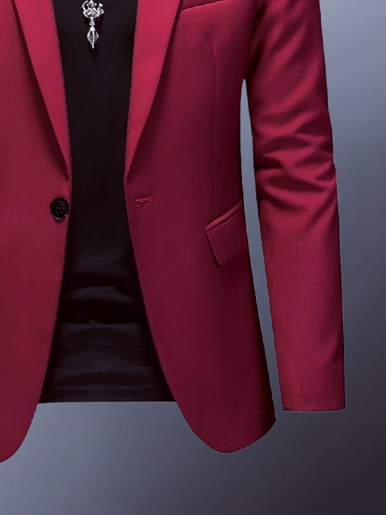 Men's Slim Fit Business Casual Blazer Jacket .