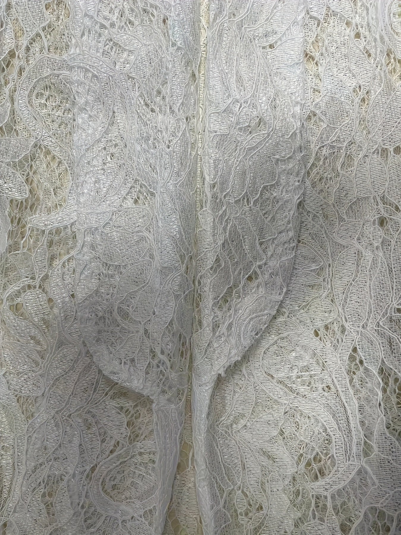 Floral Lace Lapel Blazer, Elegant Long Sleeve Open Front Outwear.