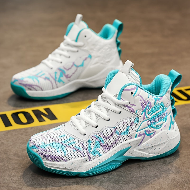 Cool Stylish Woven Basketball Shoes For Boys Kids Teenagers,