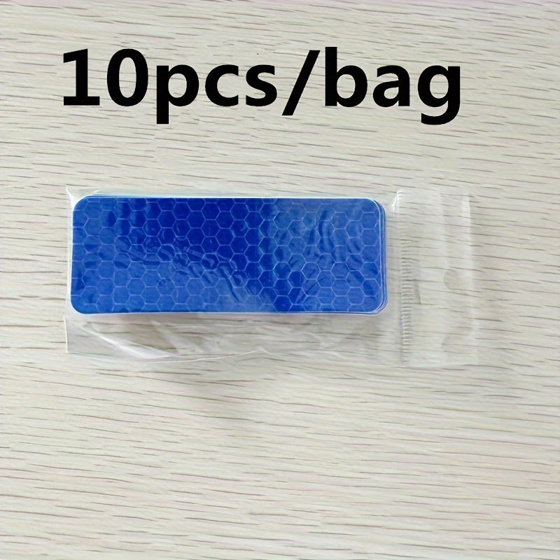 10pcs Car Night Safety Warning Multifunctional Reflective Stickers
