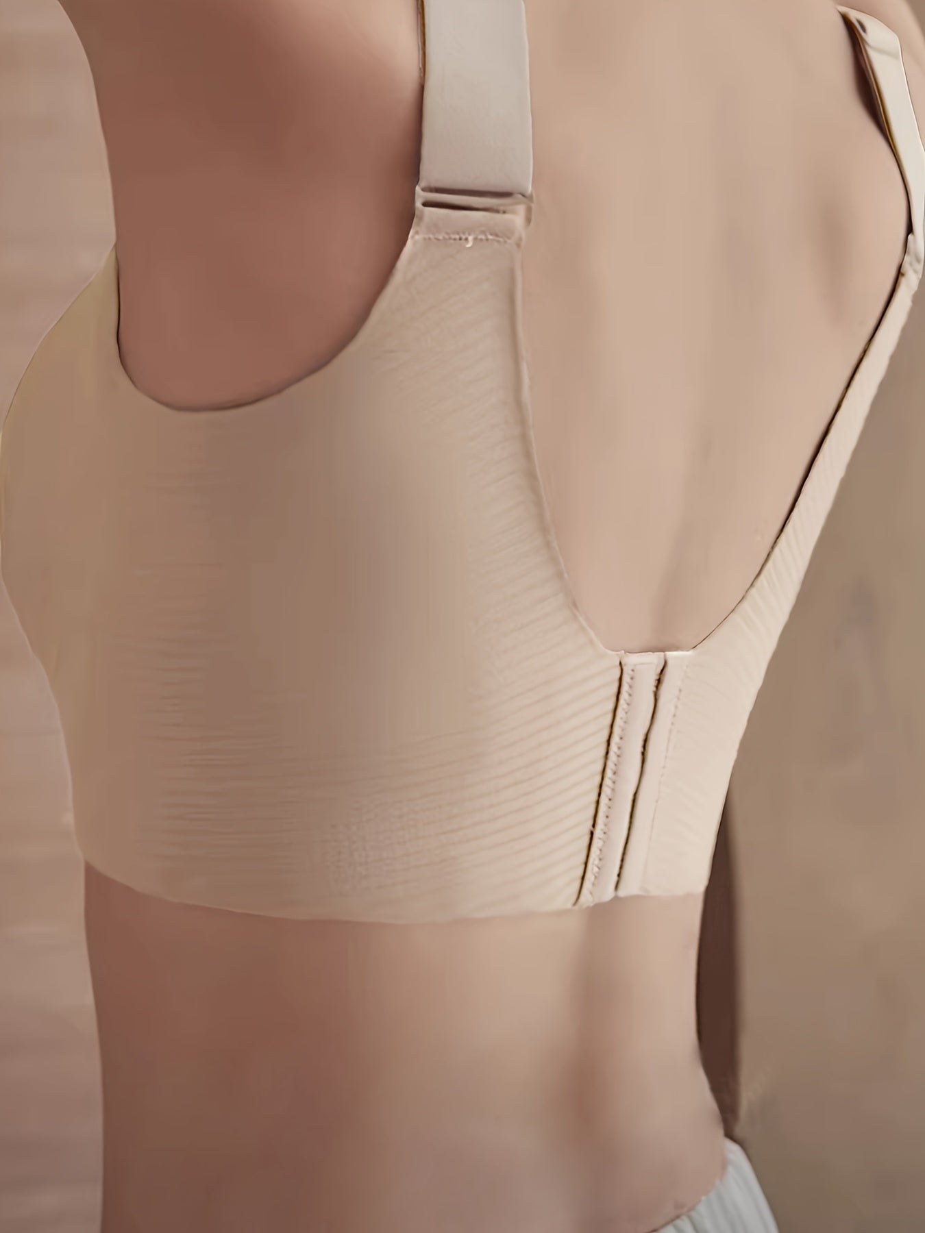 1pc Seamless Wireless Bra, Elegant Solid Color, Breathable & Comfort./MH
