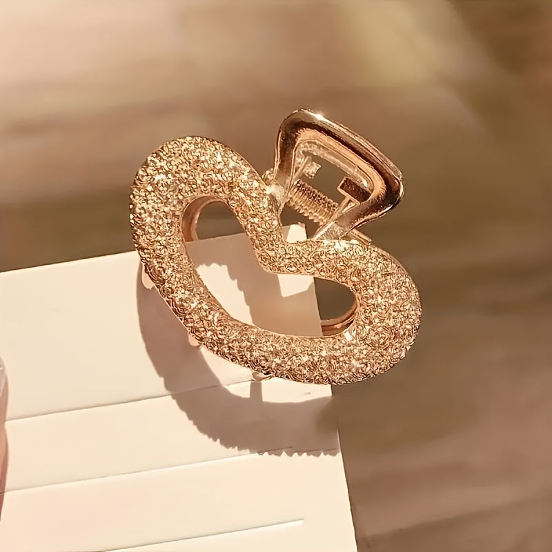 5pcs Elegant Hollow Out Hair Claw Clips Retro Non Slip Hair Grab Clips For Women And Daily Use Wear