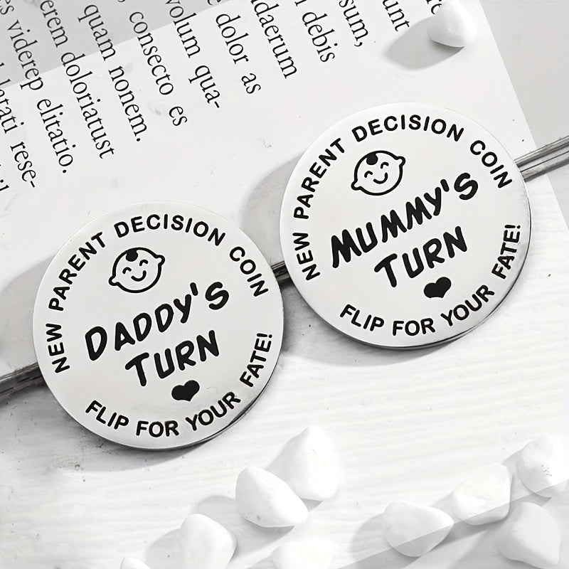 New Baby Parent Decision Coin, Collection Coin, Halloween, Thanksgiving And Christmas Gift