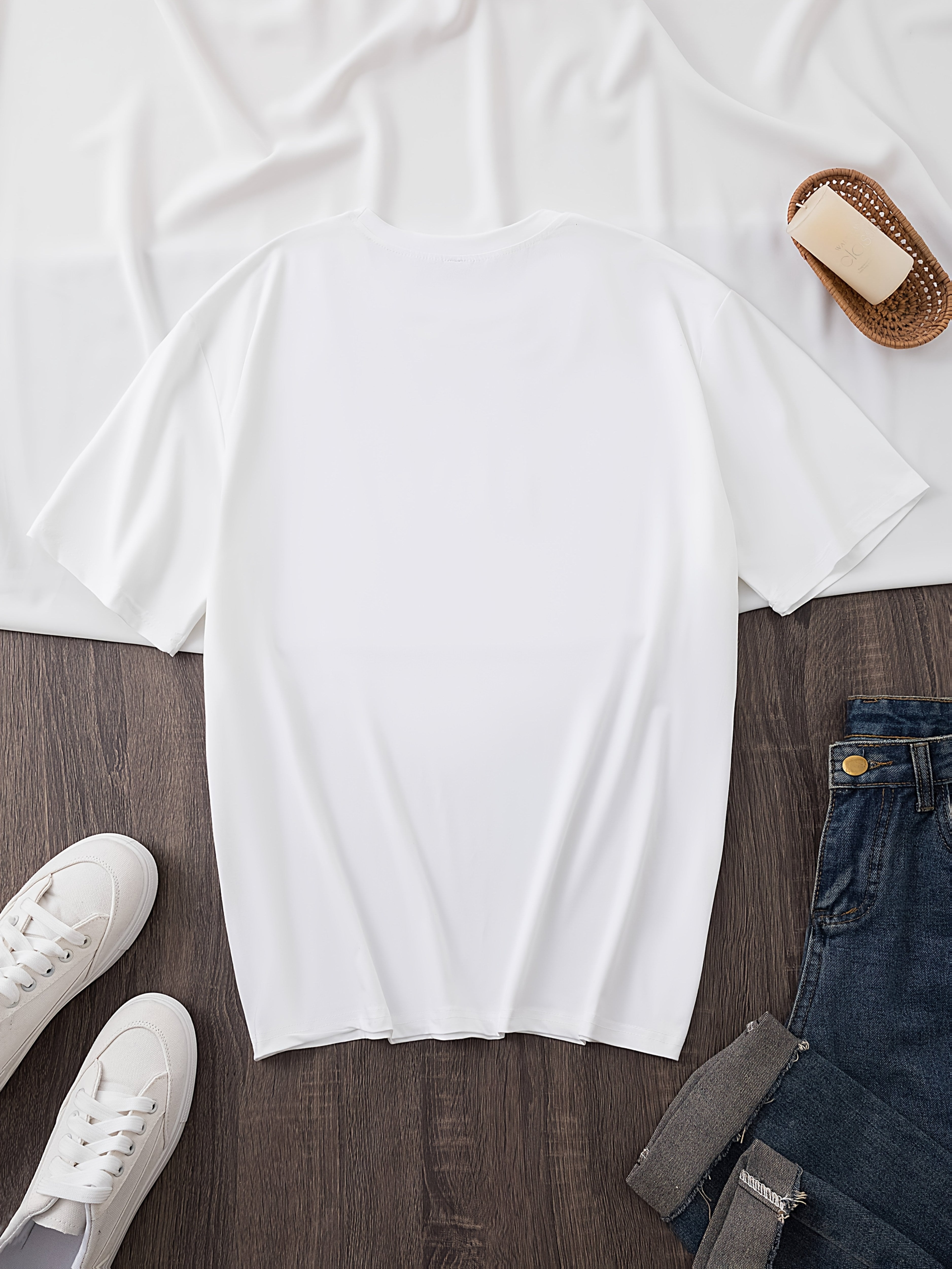 Women's Three-Piece Set Creative Letter Print Short-Sleeve T-Shirt, /MH