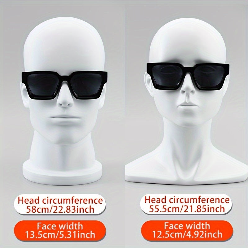 Versatile Y2K Thick Square Frame Fashion Glasses, For Men Women