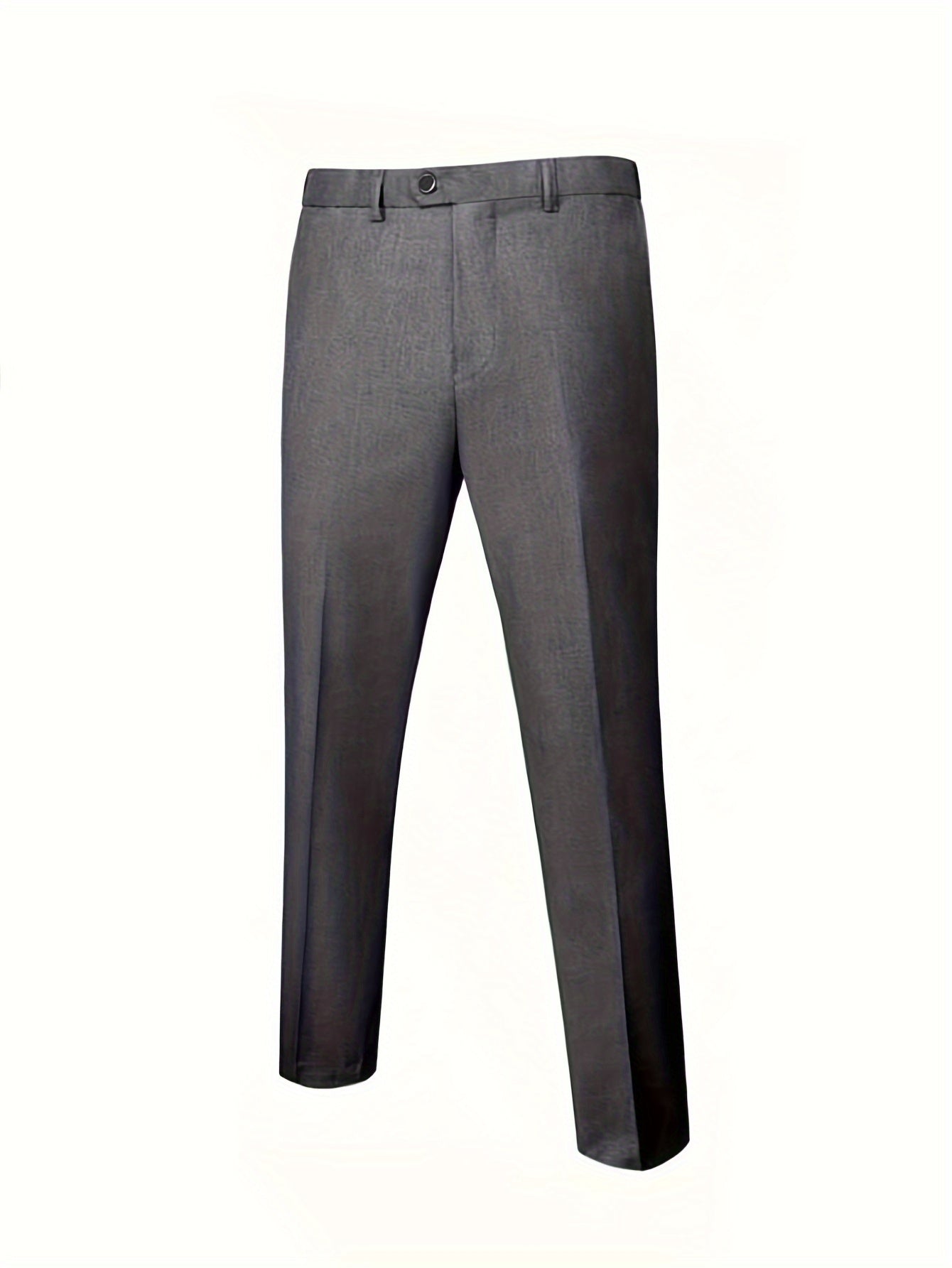 3-Piece Men's Classic Solid Dress Suit Set, One-Button Jacket Blazer.