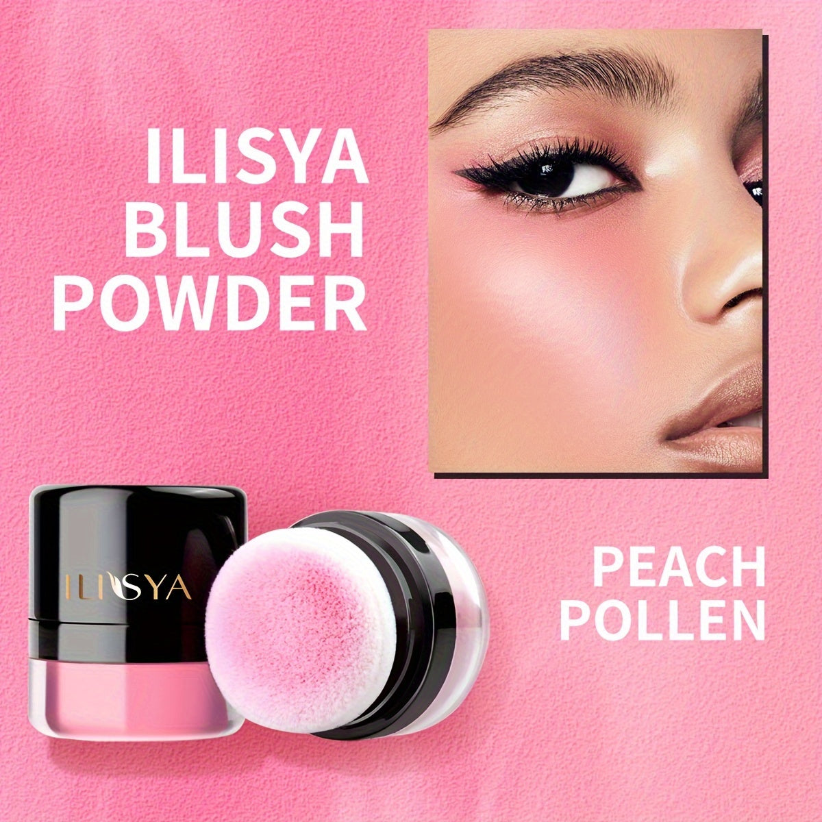 ILISYA Soft Face Blusher Powder Cheek Rouge Nourishing Nude Makeup .
