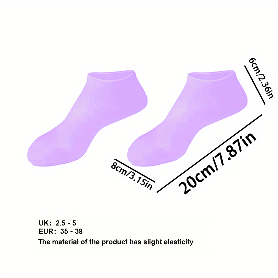 1Pair Silicone Socks for Dry Cracked Feet, Women's./MH