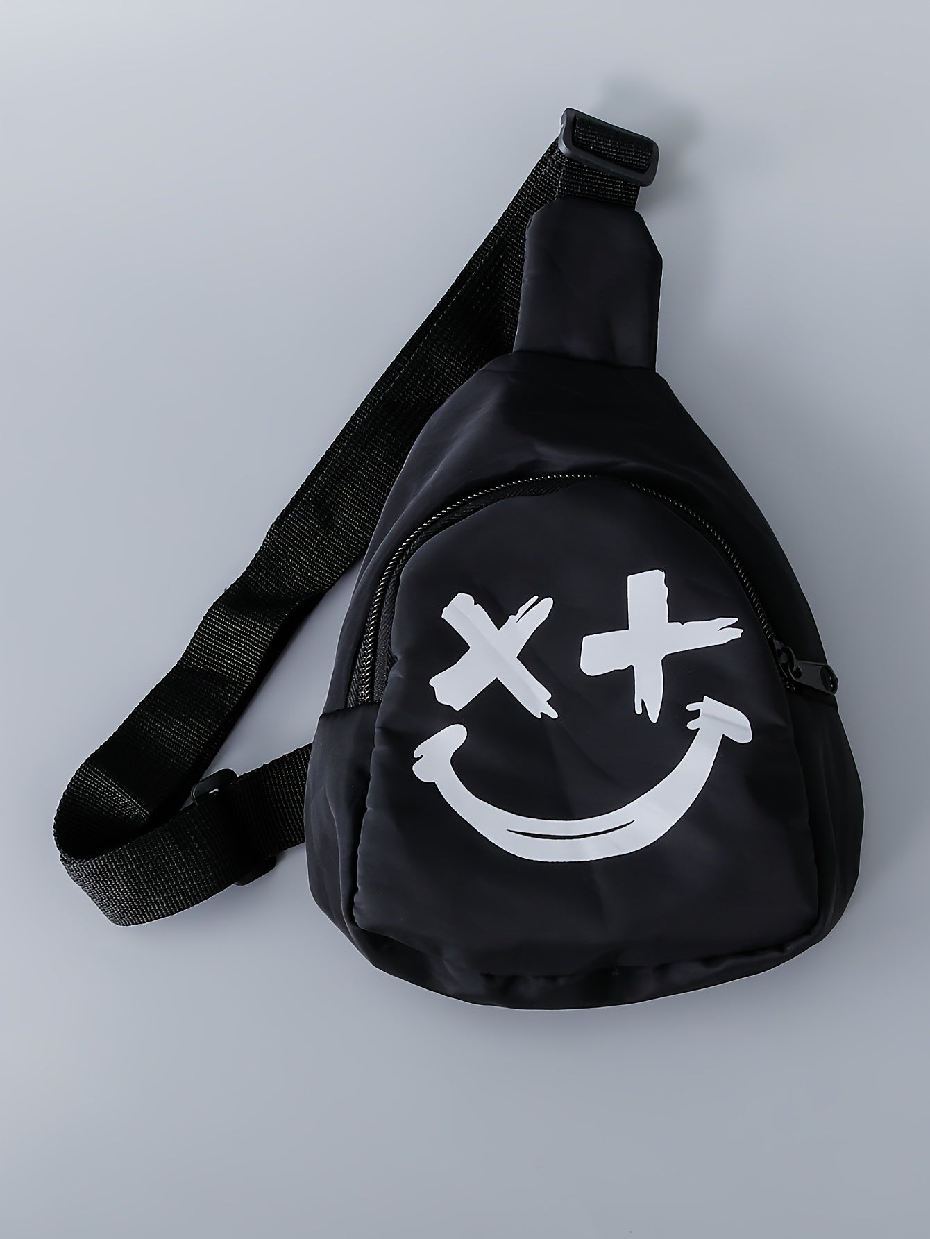 3pcs Boys Casual Solid Short Sleeve T-shirt & Smile Face Print Shorts.