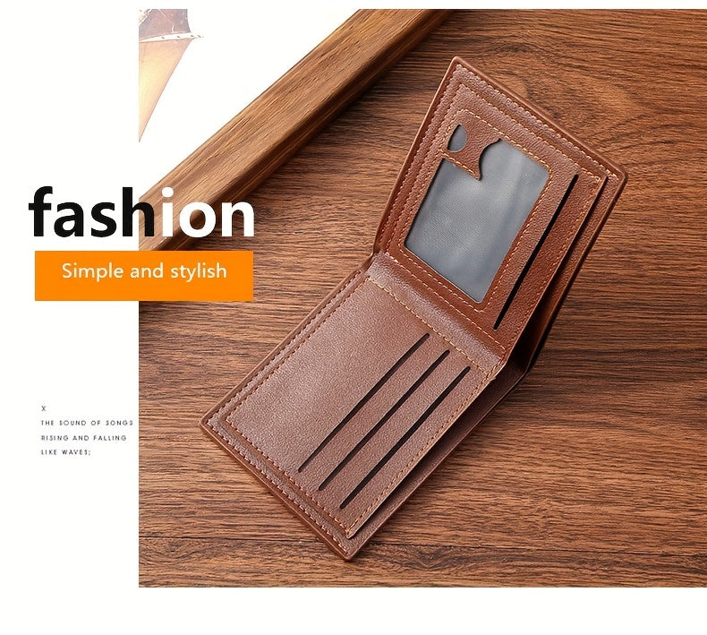 Men's Short Wallet, Multi-card Card Holder, Bifold Wallet, Gift For Men