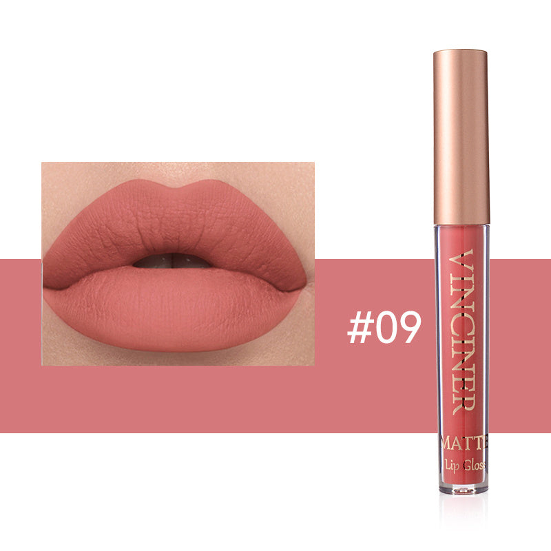 12 colors Matte Velvet Lip Glaze - Long Lasting, Waterproof, Non-Sticky.
