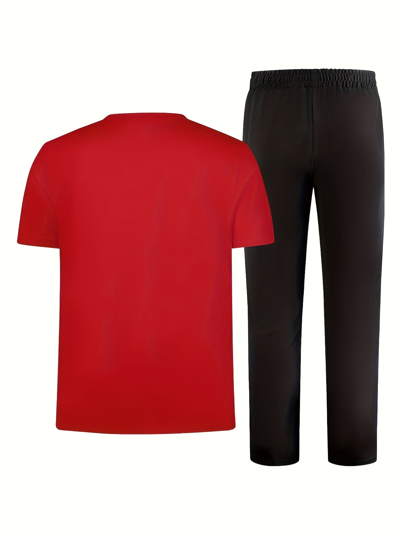 Men'S Casual Sports Two-Piece Set Short Sleeve .