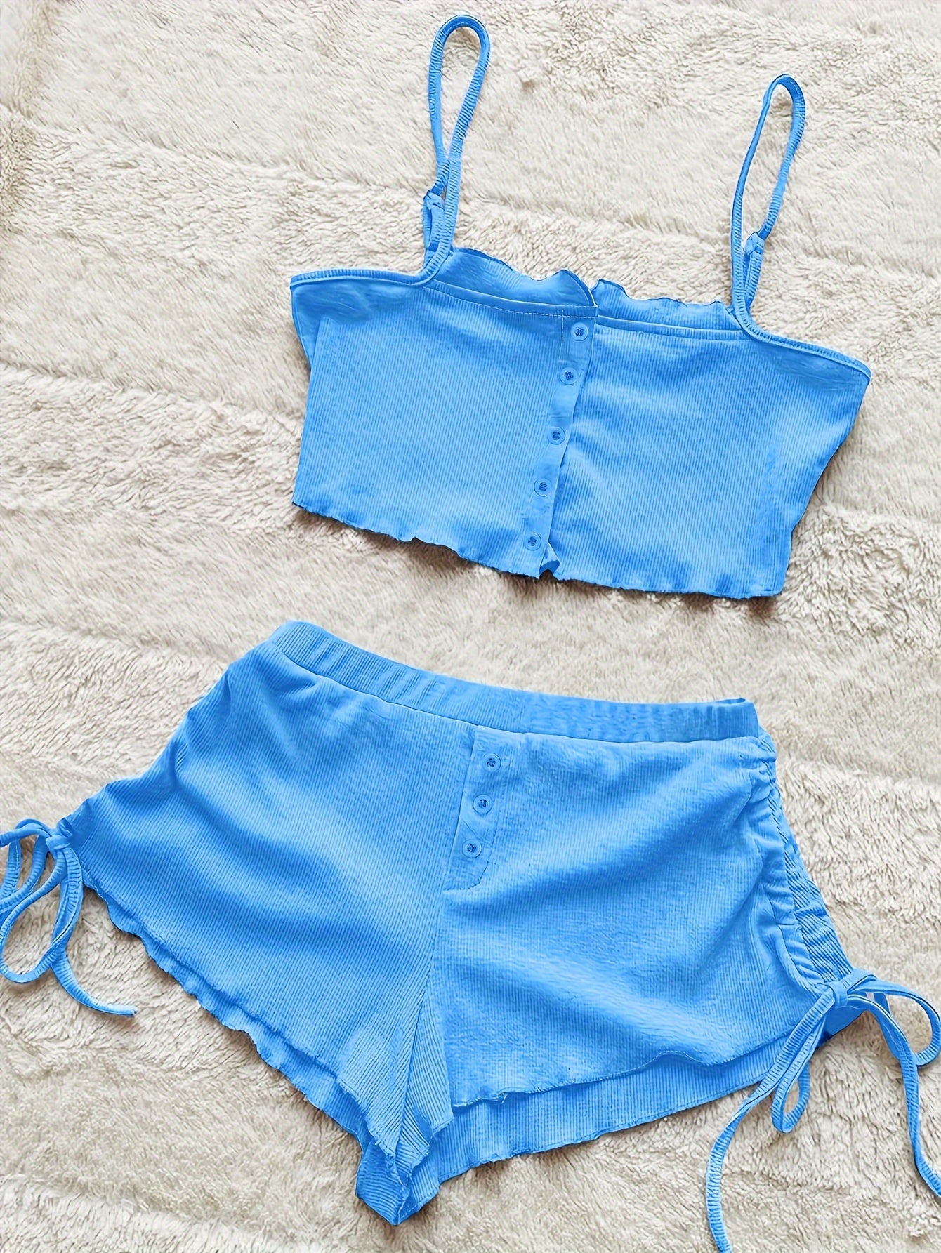 Simple Solid Print Lounge Set,