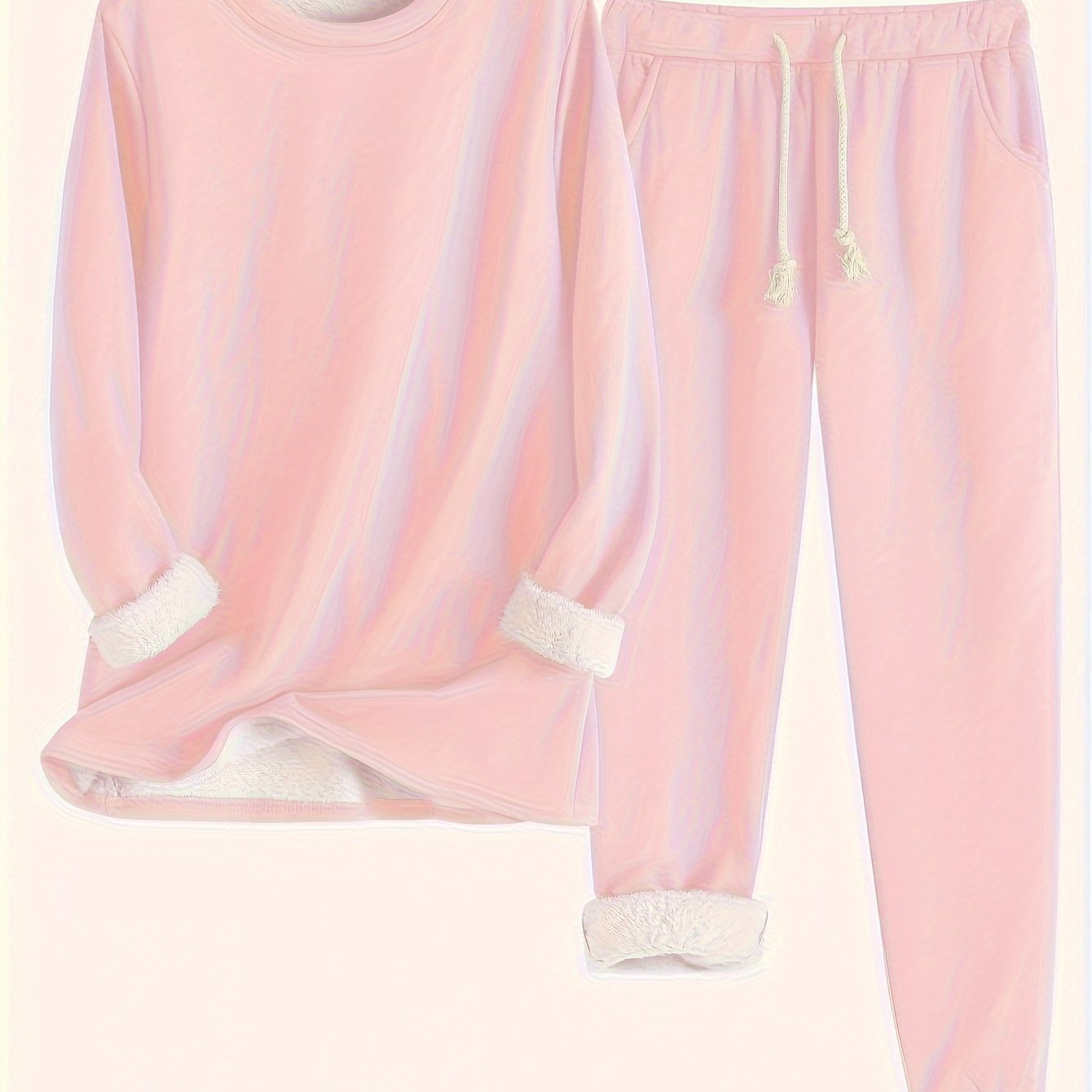 Cozy Fleece-Lined Women's Clothing Set