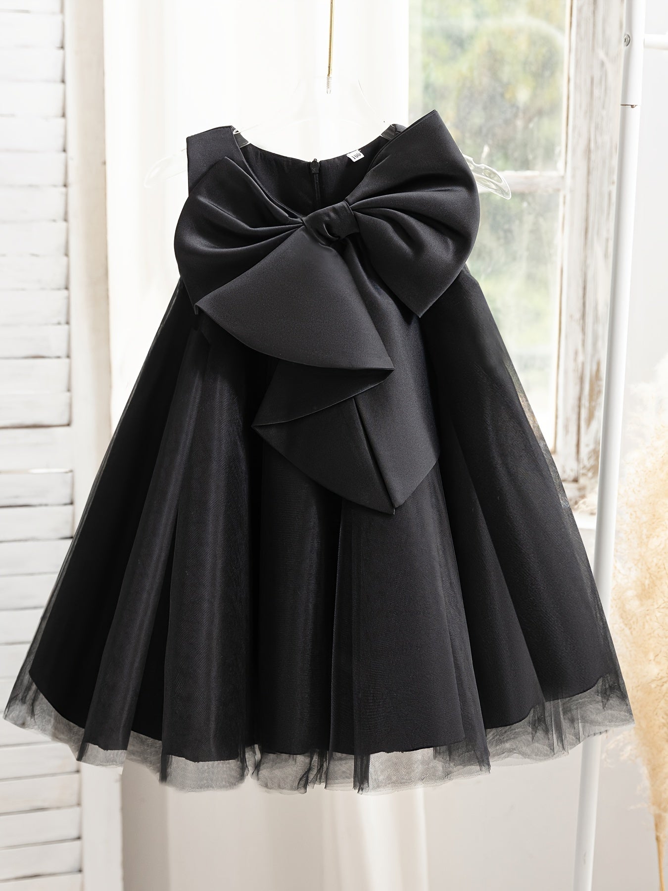 Girls Adorable Big Bow Princess Dress Birthday Party One Year Birthday Gift For Kids