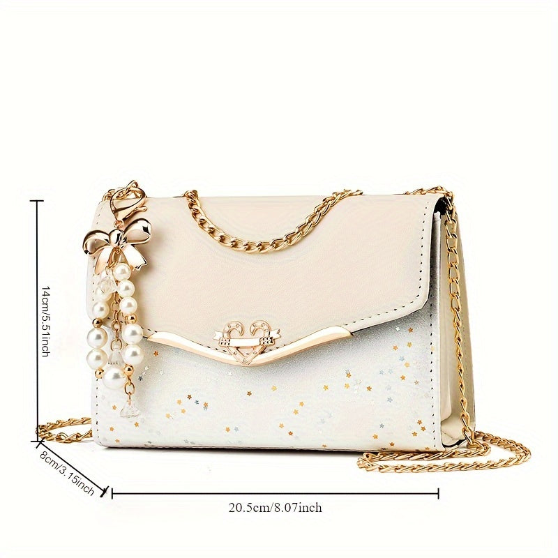 Elegant Korean Style Messenger Bag for Women,