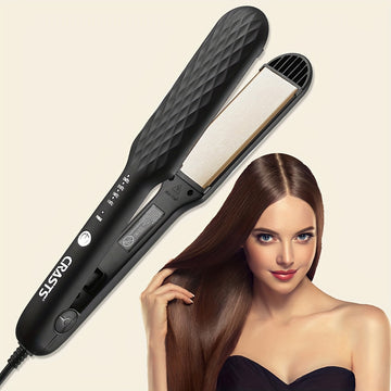 CRASTS 2-in-1 Straightening & Curling Iron with Dual Plates,