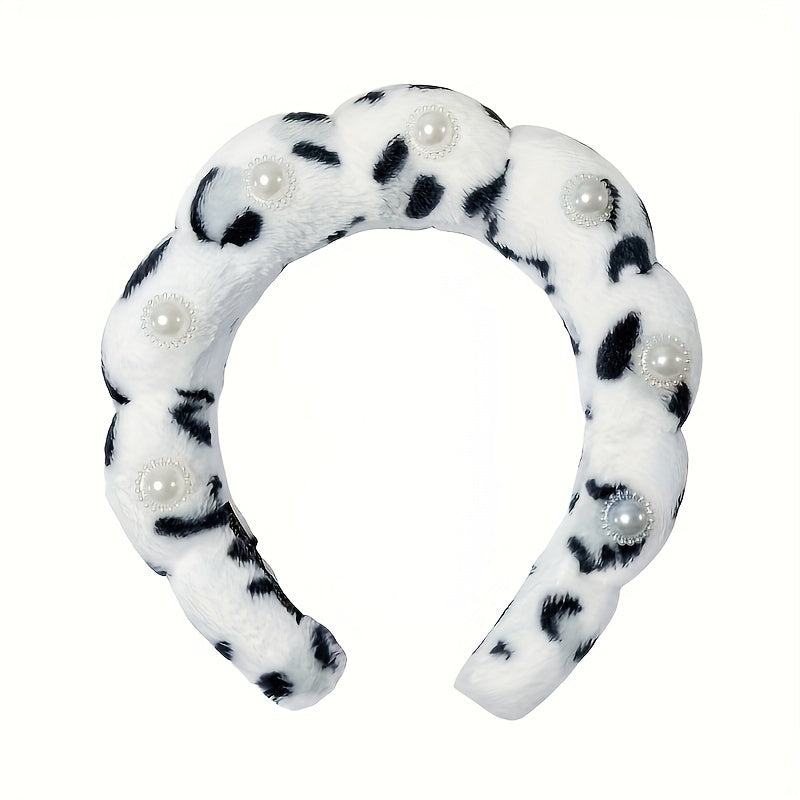 Spa Headband For Washing Face Sponge Makeup Skincare Headband Bubble Hairband For Women  ladies Fashion Headband Puffy Headwear Non Slip Thick Thin Hair Accessory