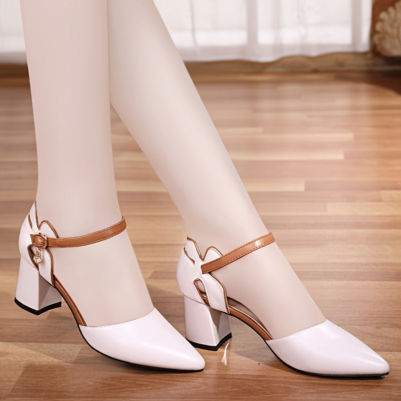 [Summer Block Heel High-Shoes] Women's Summer Fashion Block Heel, /MH