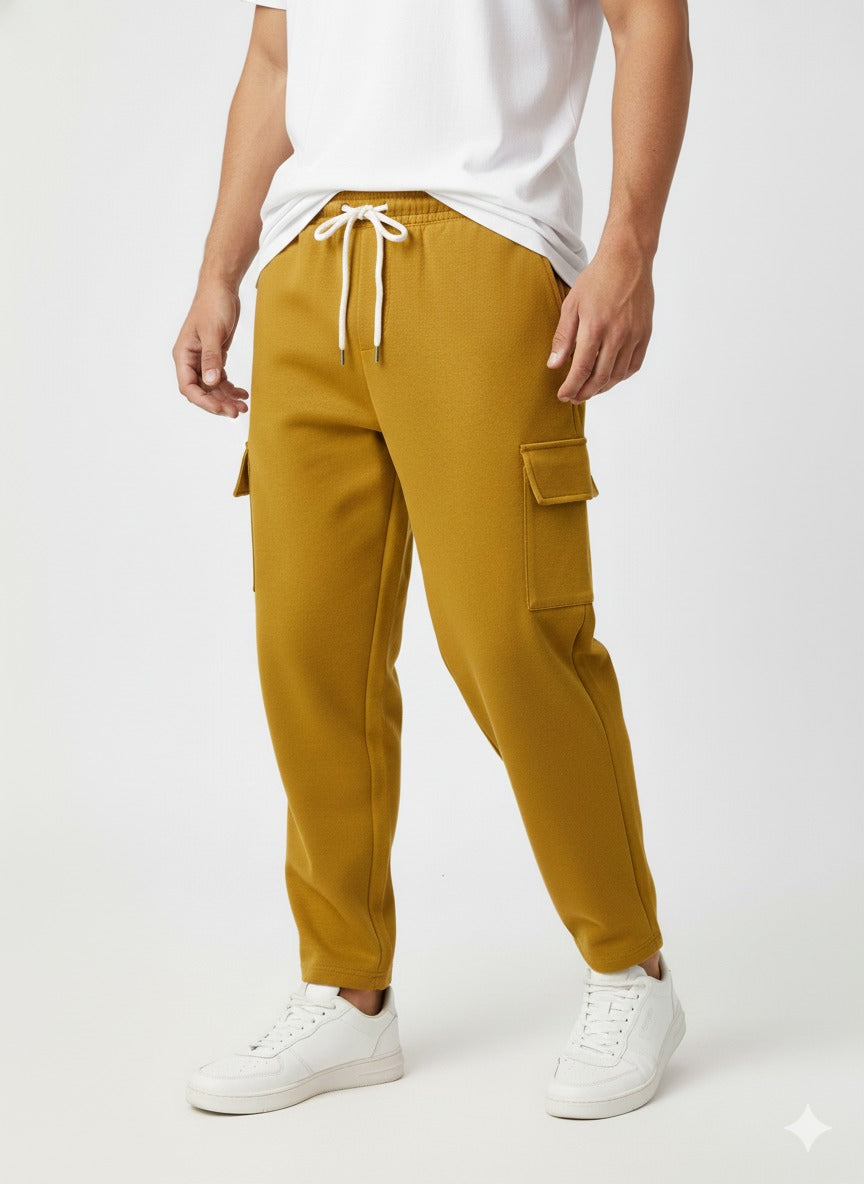 Men's Velvet Cargo Joggers /MH