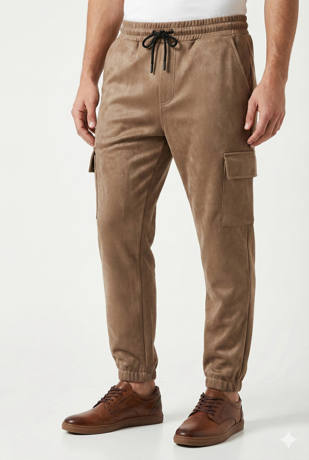 Men's Velvet Cargo Joggers /MH