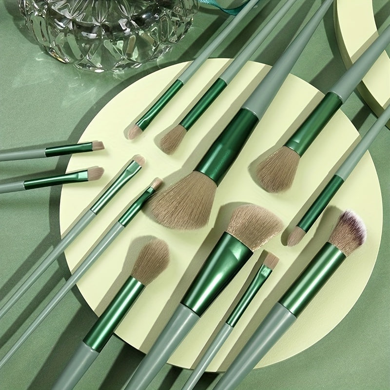13 PCS Makeup Brushes Set Soft And Fine Artificial Fibers Eye Shadow Foundation Blush Powder Blending Beauty Make Up Tools With Bag Perfect Birthday Gift For Mother Women