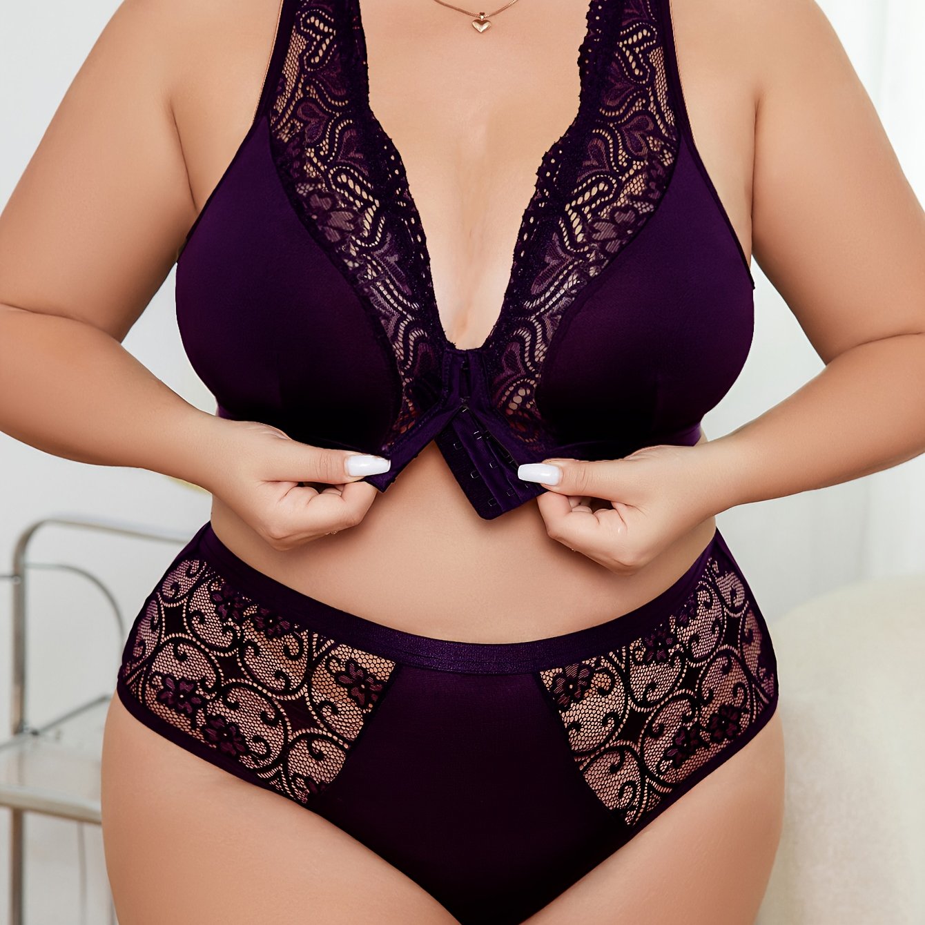 Women's Plus Sexy Lingerie Set,/MH