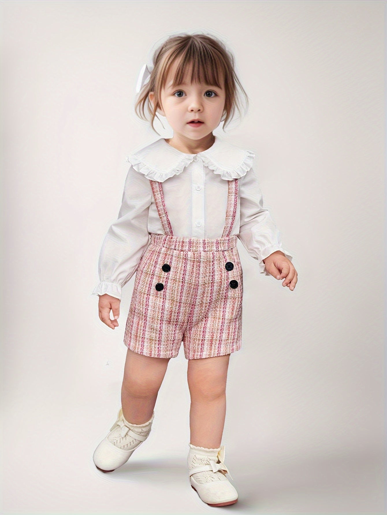 Baby Girls Summer Fashion Lace Lapel Single Breasted Cute.