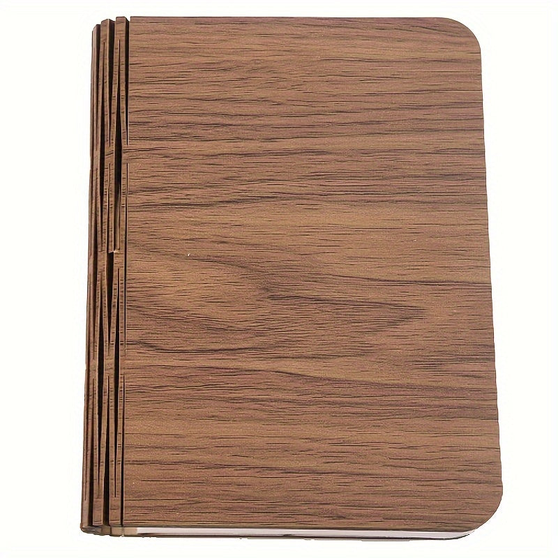 Five-color Wood Book Lamp Night Light Flip Book Lamp Bedroom Bedside Sleep .