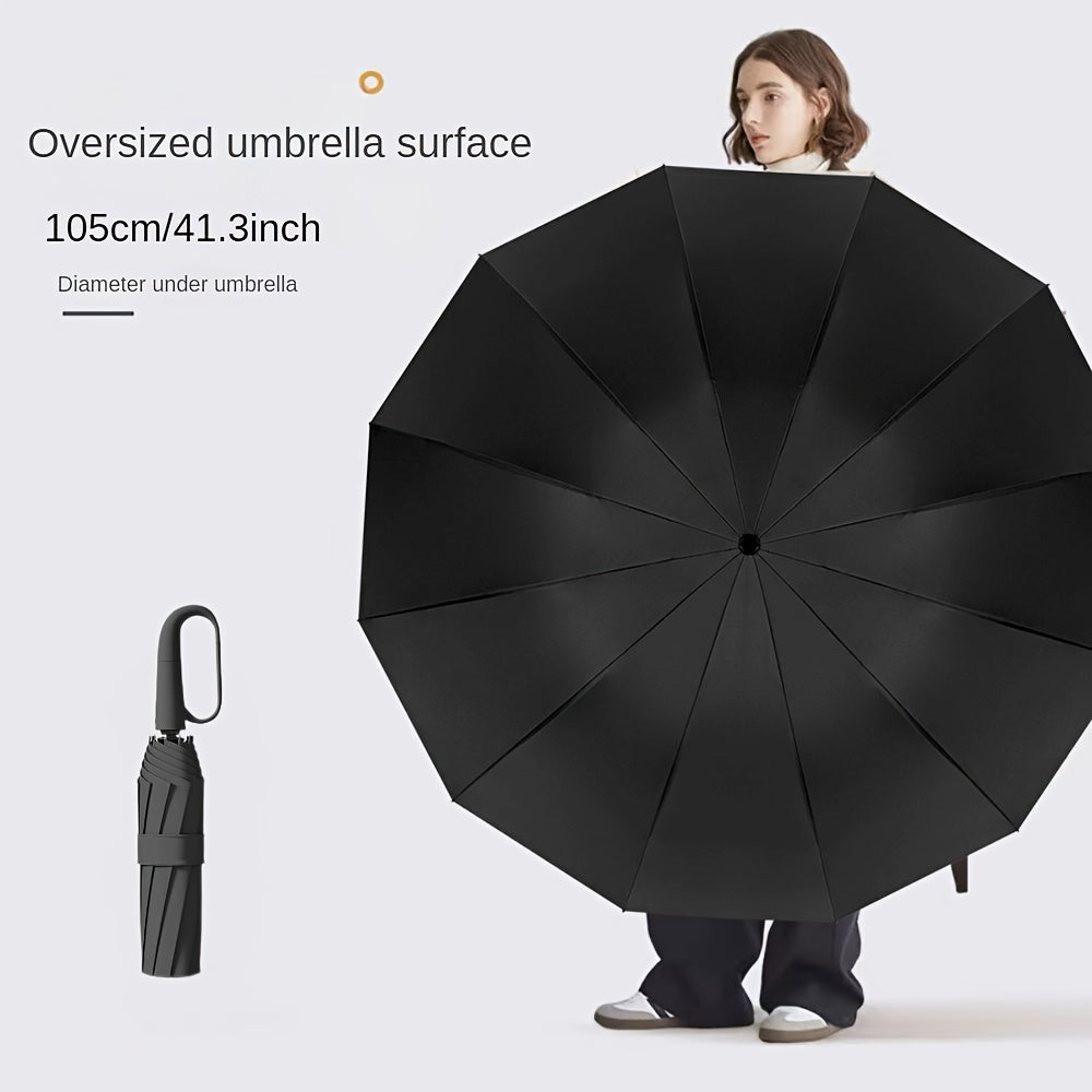 Automatic Umbrella with 10-Rib Windproof Design .